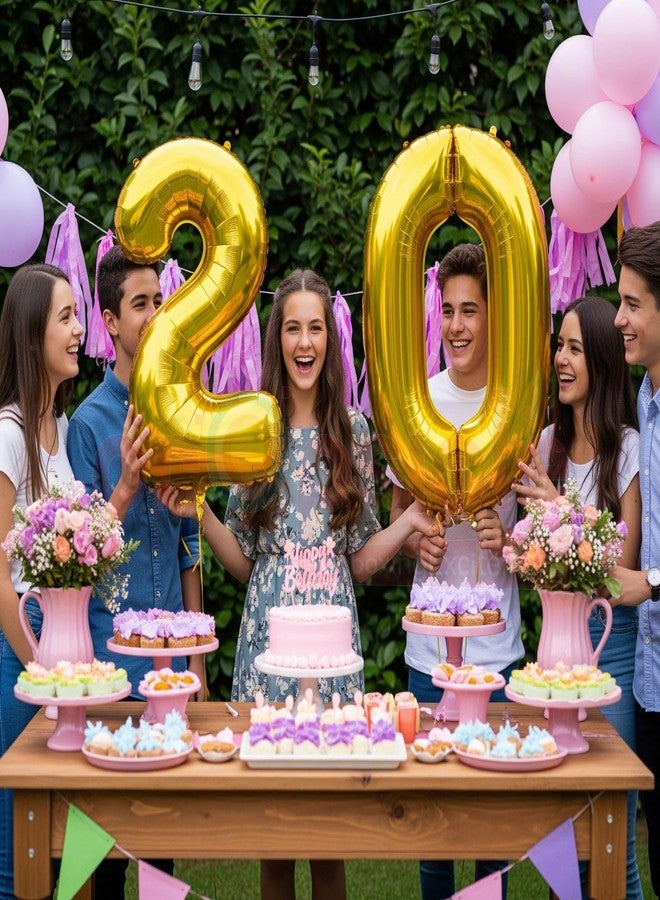 بروبسيكل بالون هيليوم ذهبي اللون من بروبسيكل، مقاس 32 بوصة، على شكل الرقم 0، لتزيين حفلات أعياد الميلاد والذكرى السنوية | بالونات على شكل الرقم 0 | الذكرى السنوية العاشرة - Image 5